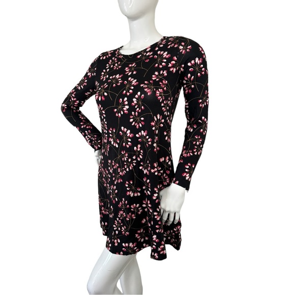 POPYOUNG flower tulips pattern boutique career dress fitted sleeve Sz M NWT - Picture 3 of 11
